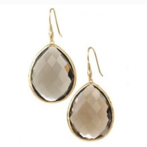 Stella & Dot retired large Serenity Stone drop earrings